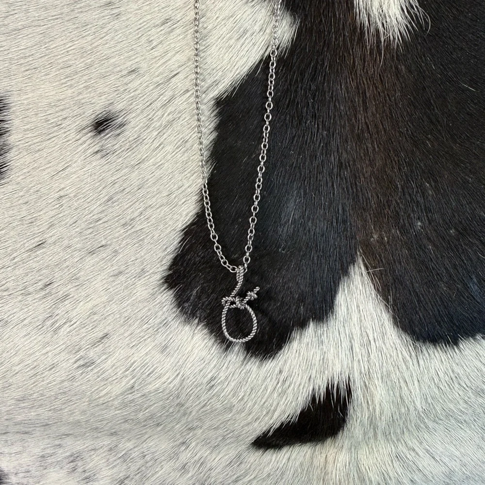 Justin Boots Twisted Silver Necklace - Picture 2 of 2